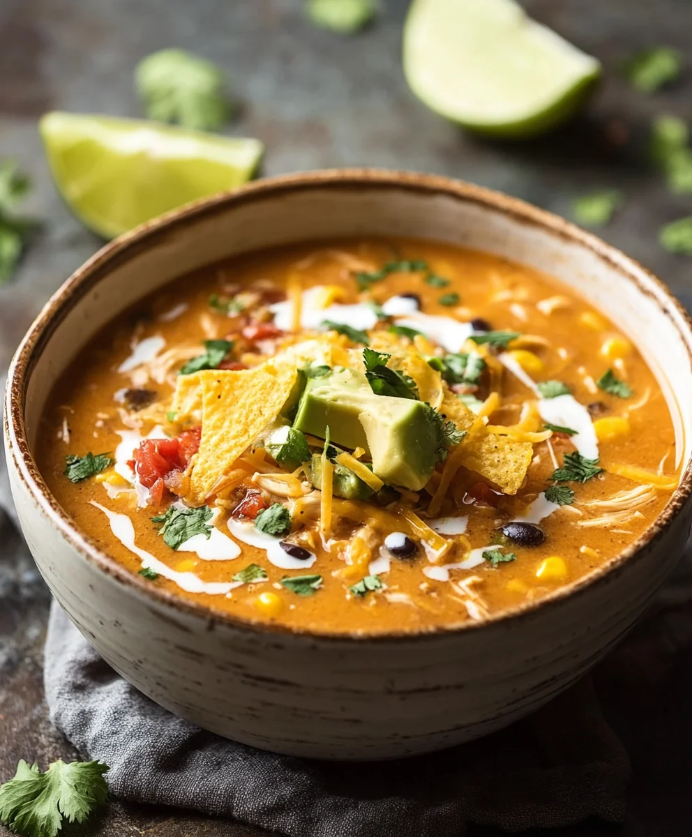 Creamy Chicken Enchilada Soup - Easy Weeknight Meal