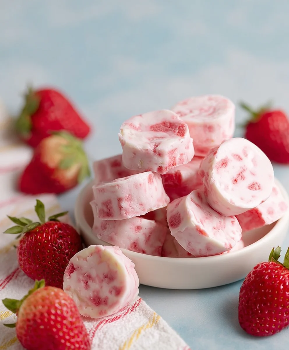Easy Strawberry Yogurt Bites - Quick & Healthy Snack