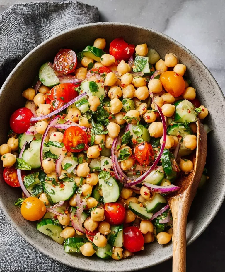 Easy Chickpea Salad Recipe-Quick & Delicious Lunch