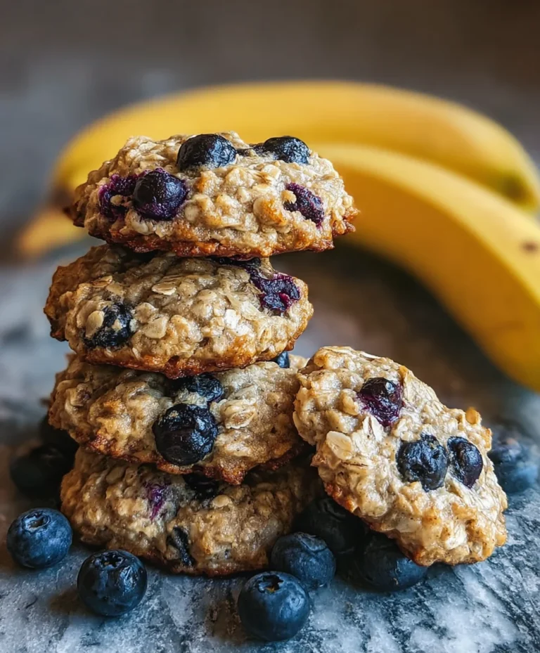 Easy Banana Blueberry Breakfast Cookies Delight