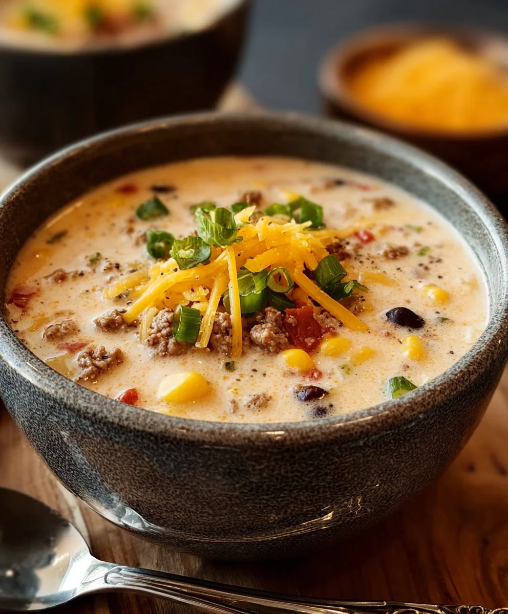 Creamy Beef Cowboy Soup-Cozy Weeknight Delight