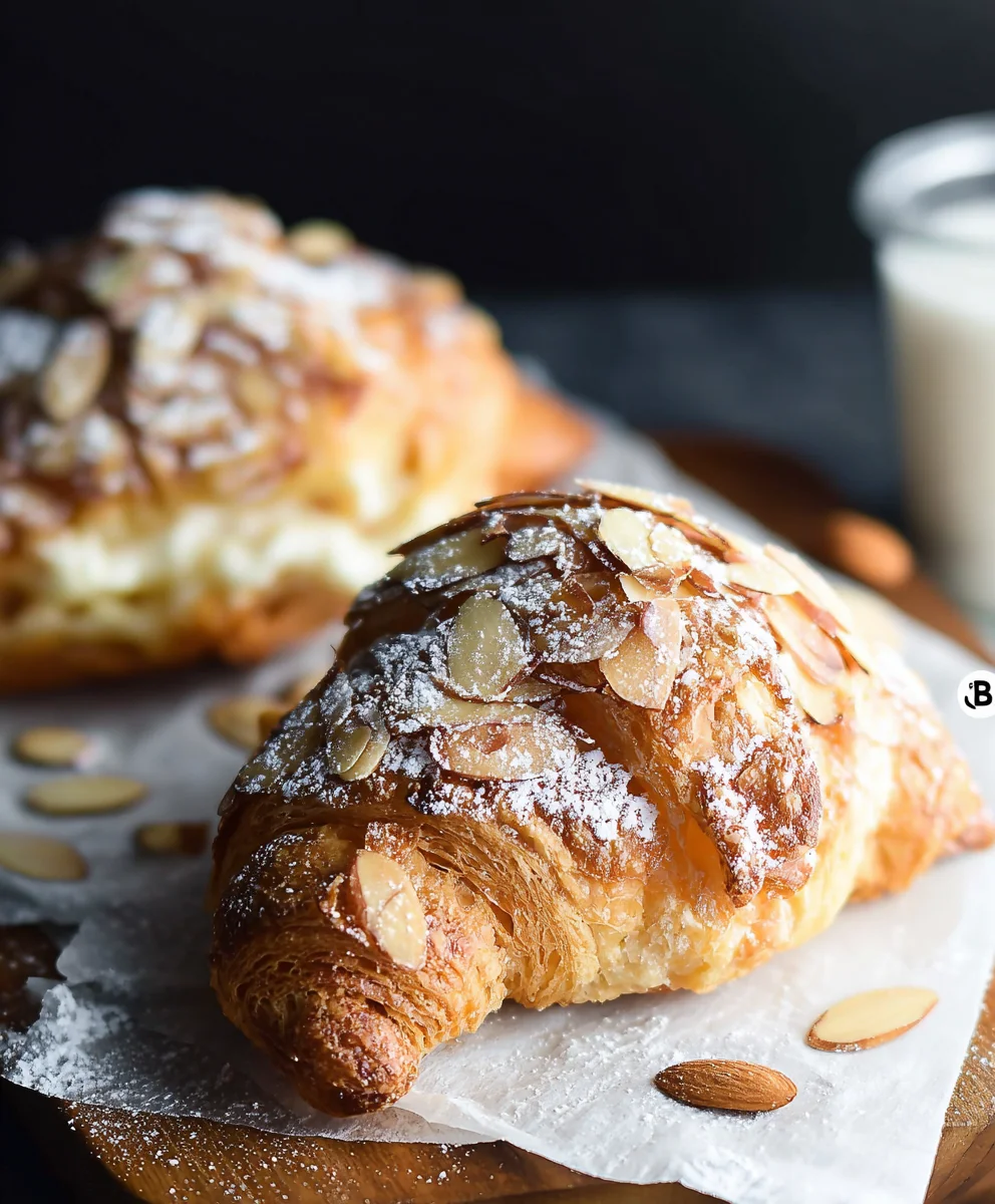 Almond Cream Filled Croissants-Decadent Pastry Delight