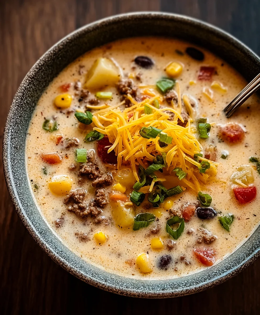 Creamy Beef Cowboy Soup-Cozy Weeknight Delight