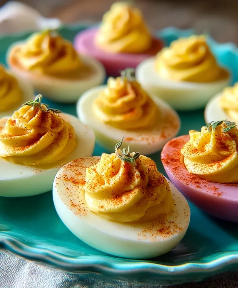 Colorful Deviled Eggs-Fun Party Appetizer