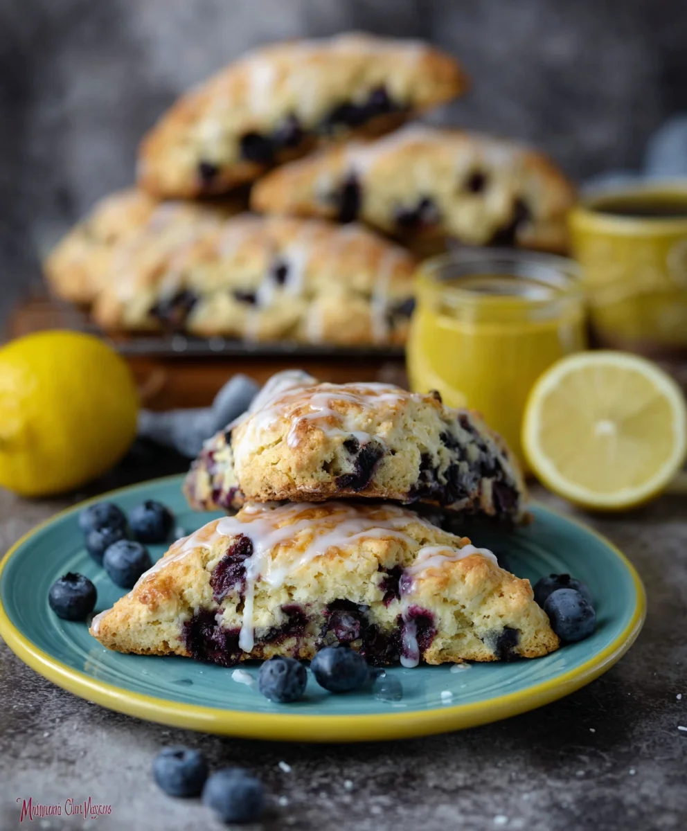 Sourdough Blueberry Lemon Scones-Flavor Burst