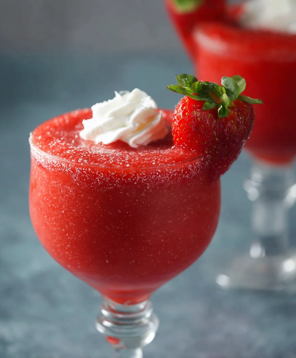 Easy Strawberry Daiquiri - Refreshing Non-Non-Non-Alcoholic Alternativeic Treat