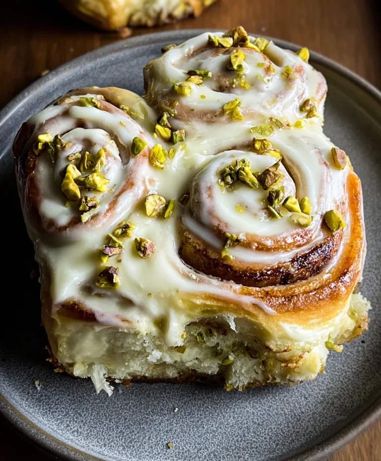 Small Batch Pistachio Cream Cinnamon Rolls
