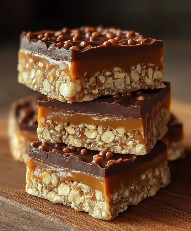 Caramel Fudge Crunch Bars-Decadent Dessert Recipe