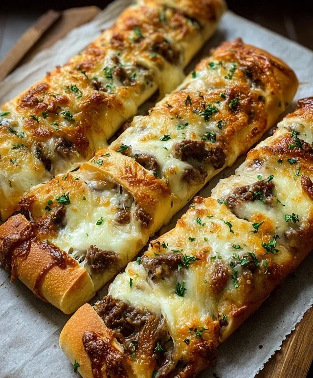 Philly Cheesesteak Stuffed Cheesy Breadsticks