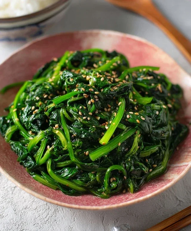 Korean Spinach Side Dish (Sigeumchi Namul)