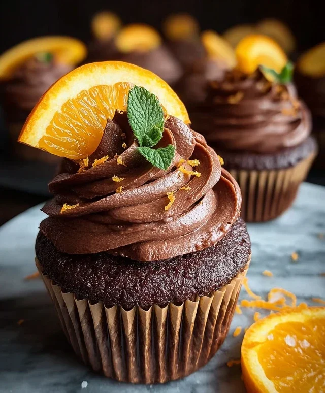 Orange Chocolate Cupcakes