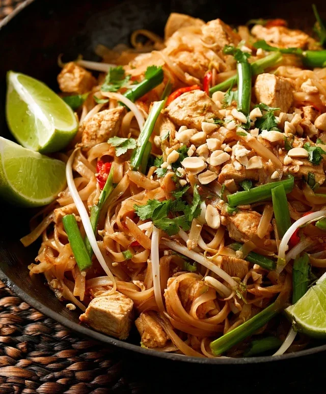 Chicken Pad Thai Dish