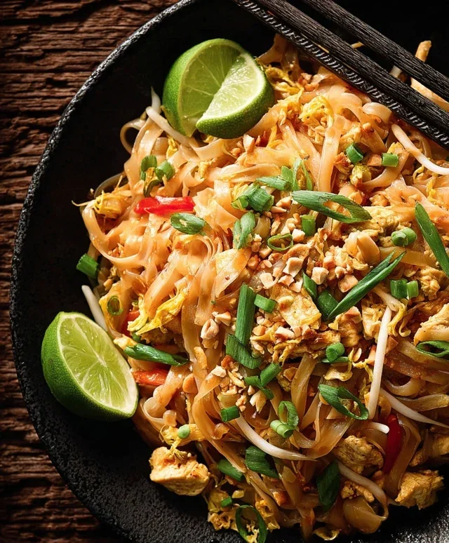 Chicken Pad Thai Dish