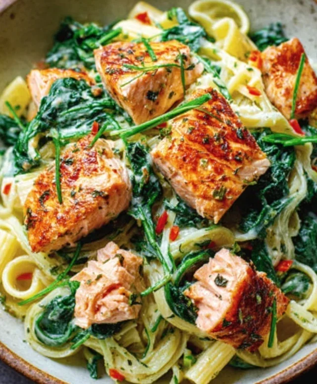 Salmon Spinach Pasta Dish: A Delicious and Nutritious Recipe to Try Today