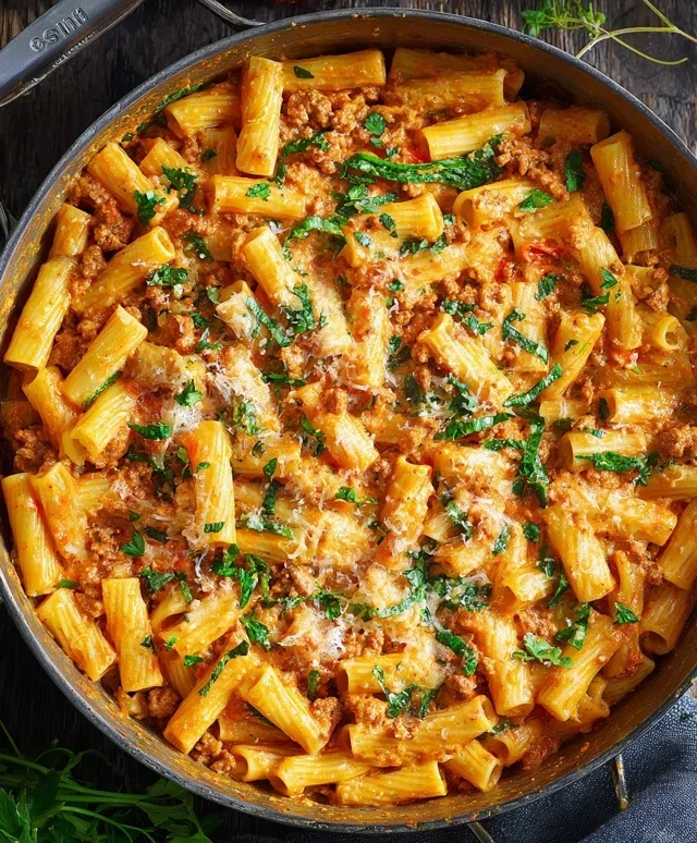 Creamy Sausage Rigatoni (One-Pan, 30-Minute Meal)