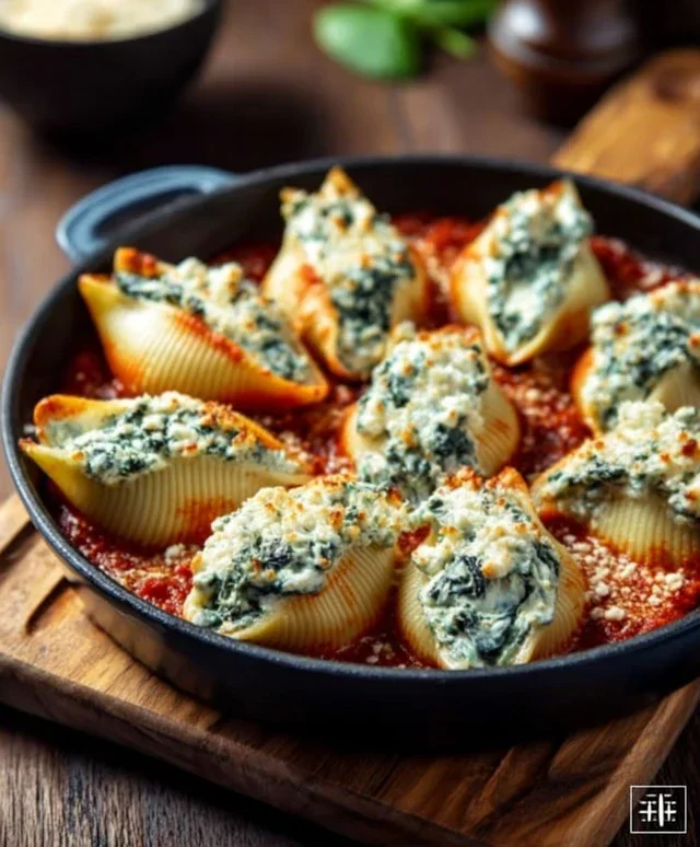 Spinach and Ricotta Stuffed Shells Recipe