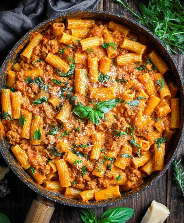 Creamy Sausage Rigatoni (One-Pan, 30-Minute Meal)