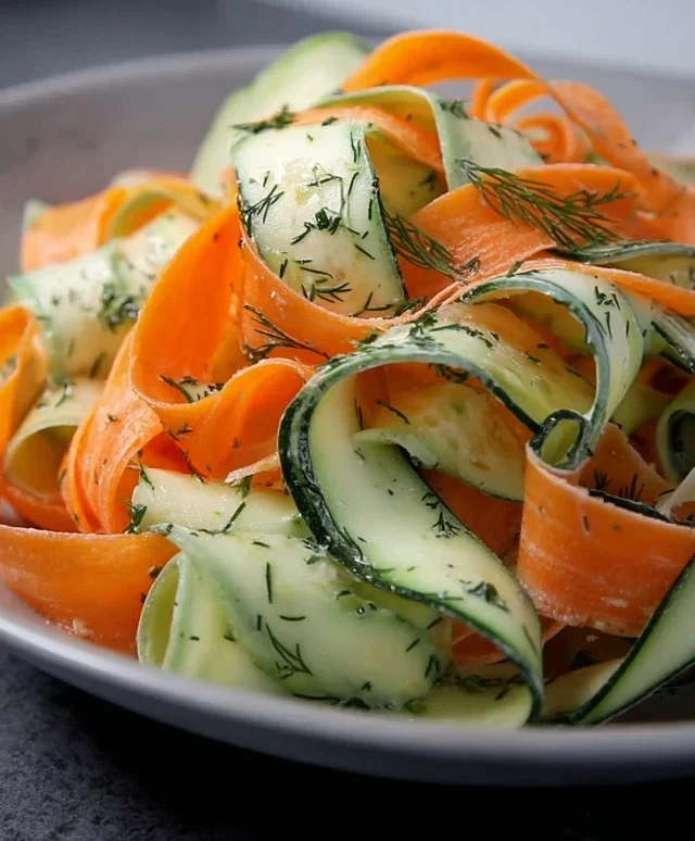 Carrot and Cucumber Ribbon Salad