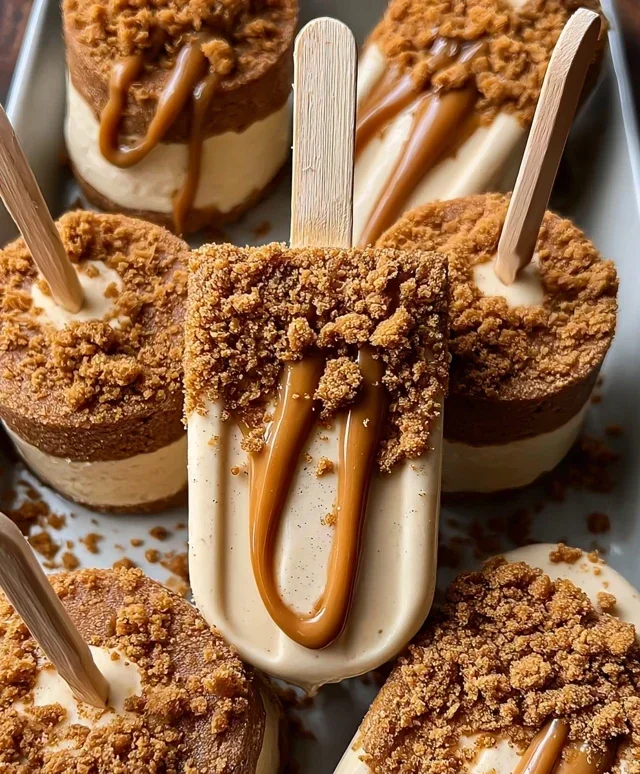 Biscoff Cookie Butter Cheesecake Pops