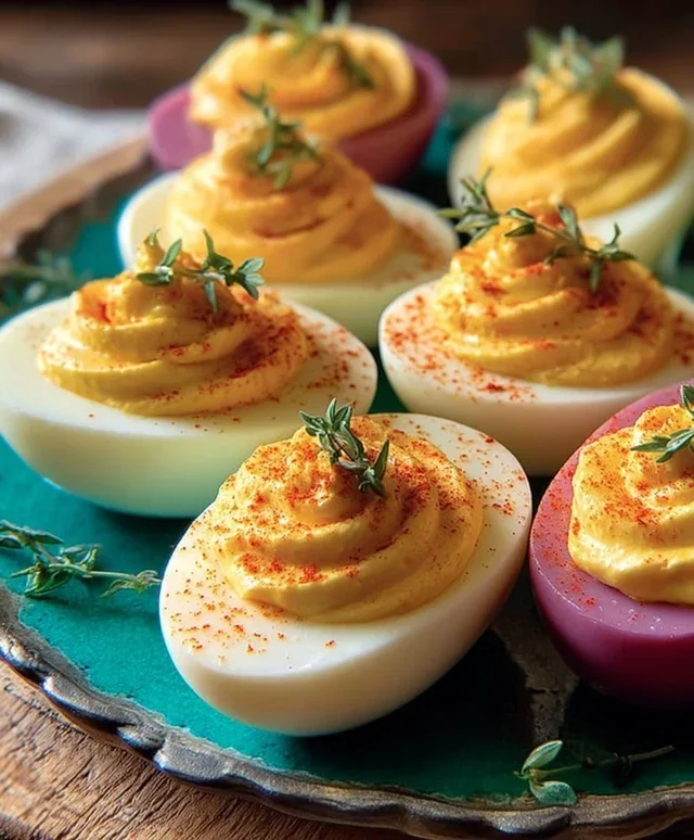Colored Deviled Eggs