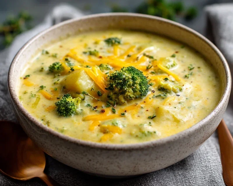 Broccoli Potato Cheese Soup Recipe
