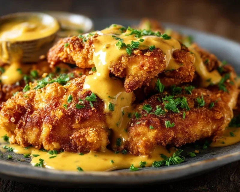 French Onion Chicken Orzo Casserole