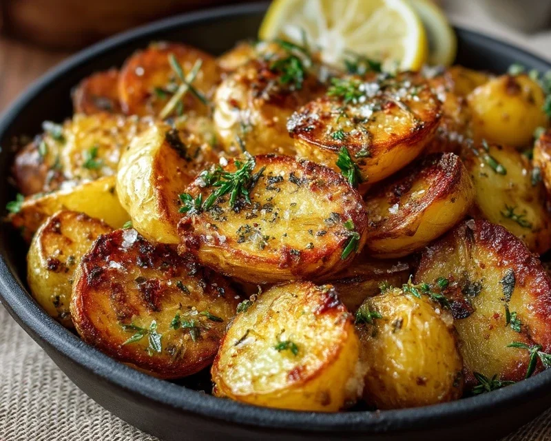 Authentic Greek Potatoes: Crispy Lemon Perfection!