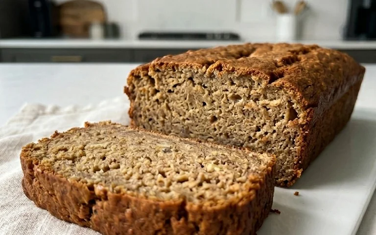 Healthy 5-Ingredient Flourless Banana Bread