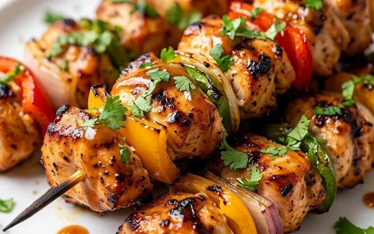 Air Fryer Chicken Skewers (VIDEO)