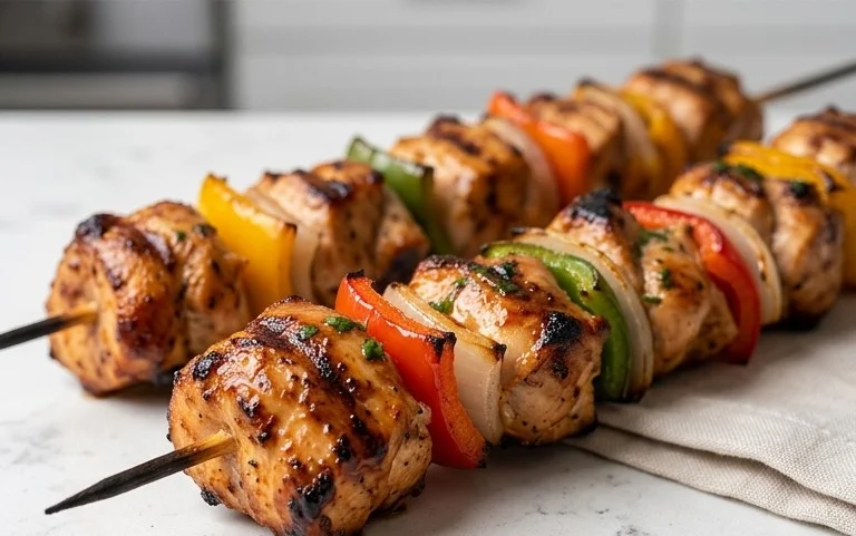 Air Fryer Chicken Skewers (VIDEO)
