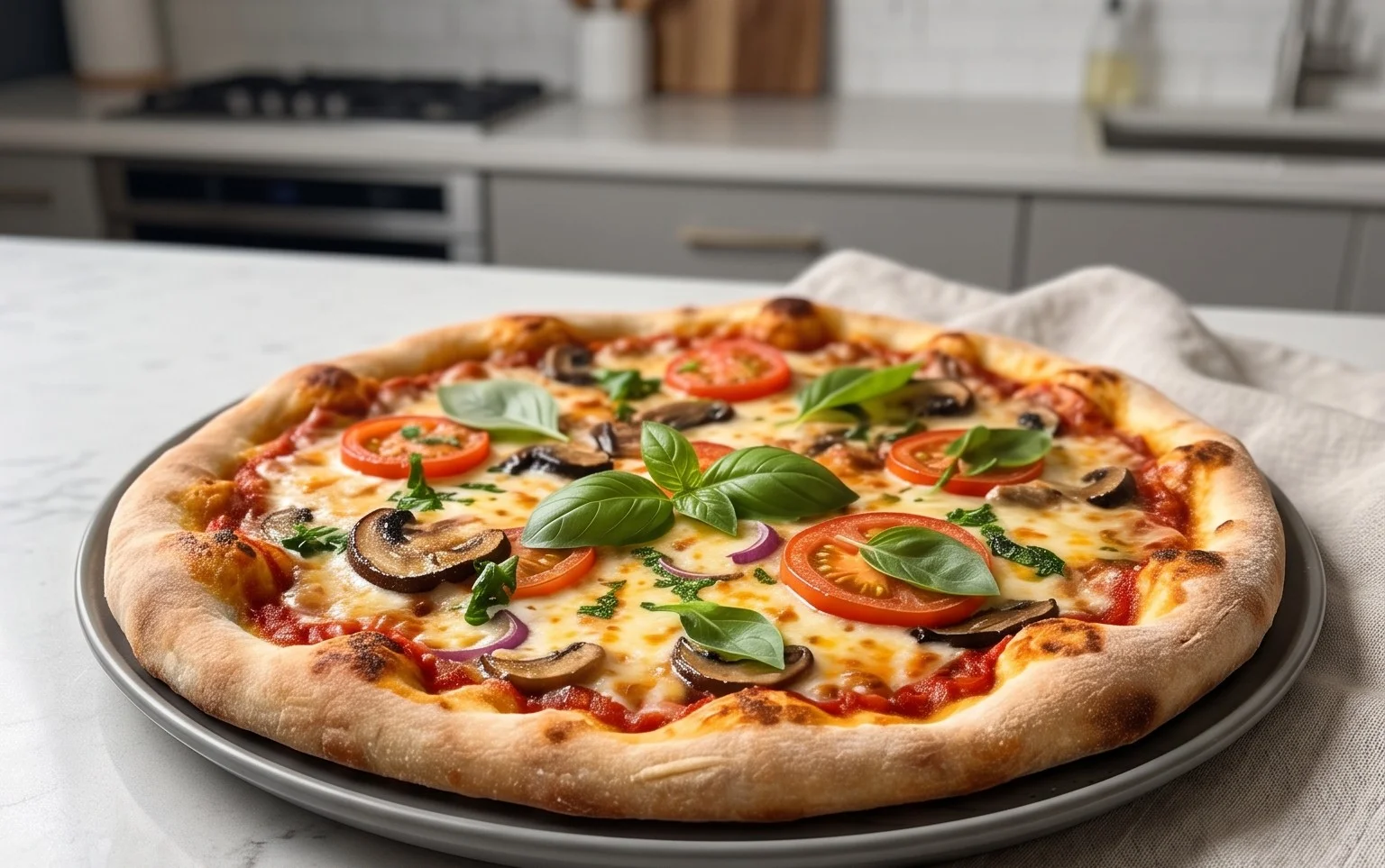 An excellent No Yeast Pizza Dough - quick easy homemade pizza!