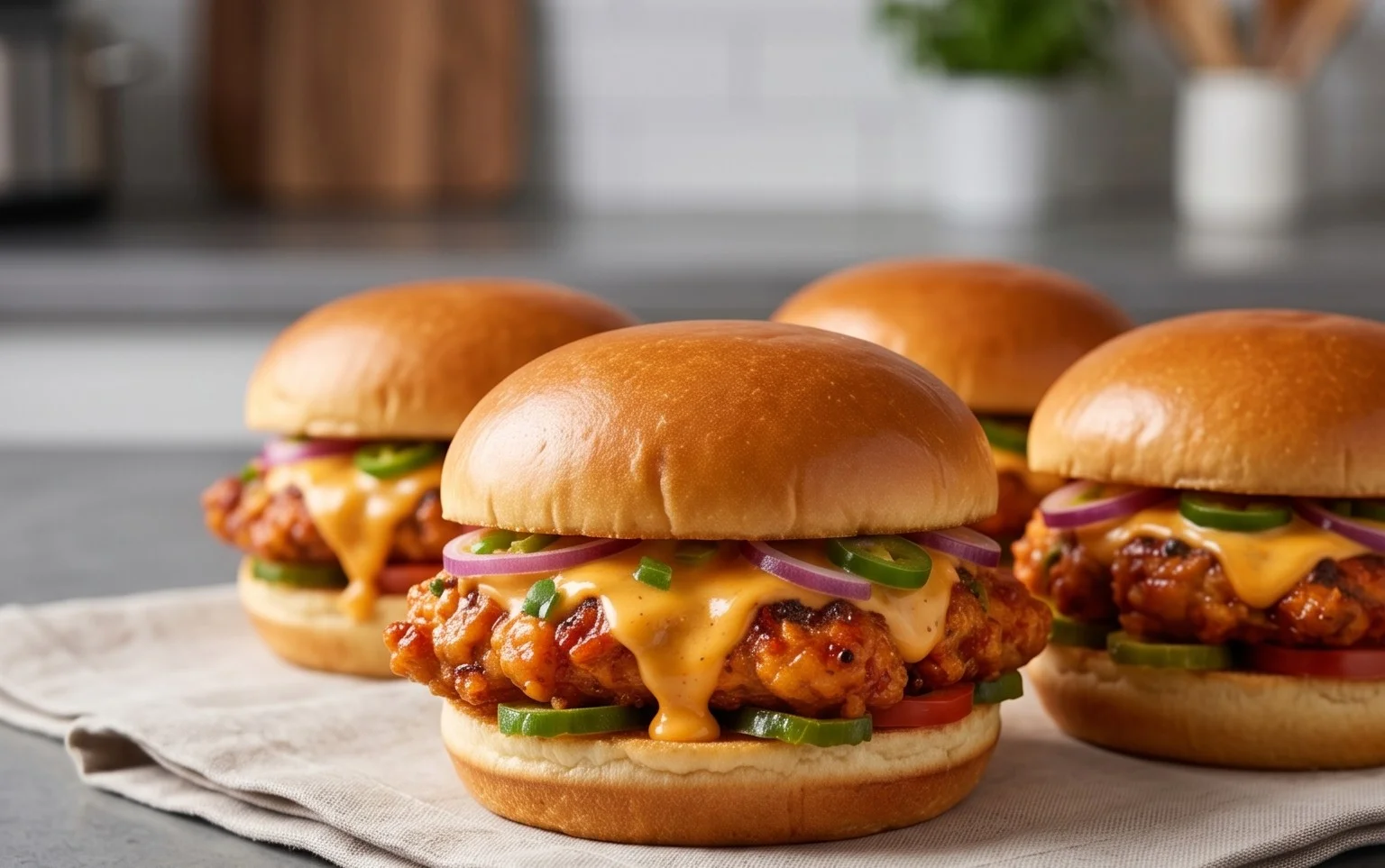 Cheesy Dynamite Chicken Buns