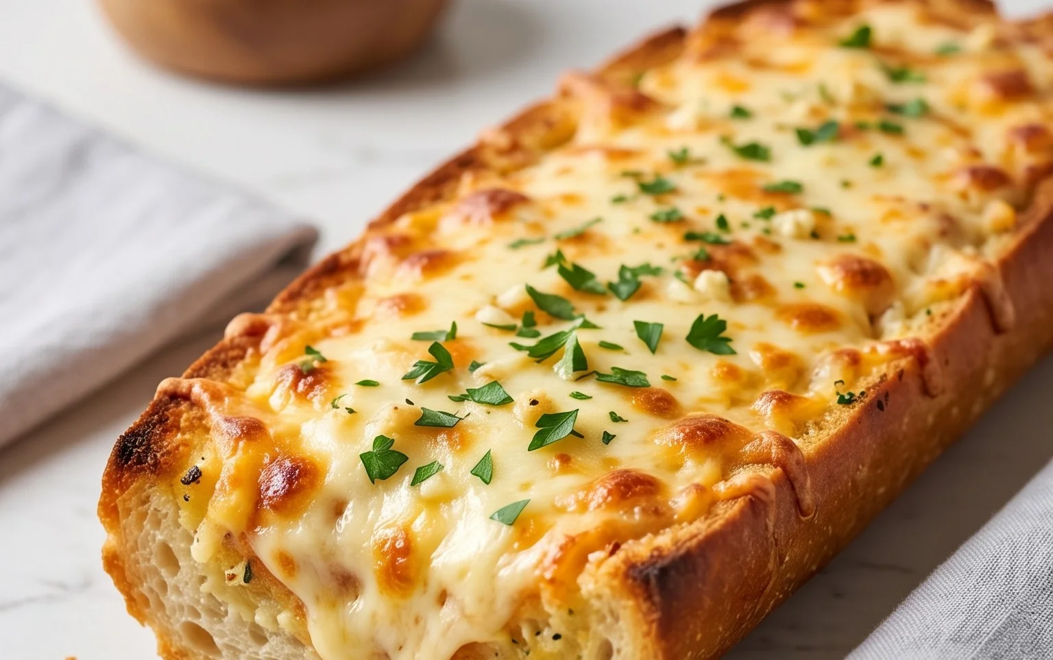 BEST CHEESY GARLIC BREAD RECIPE