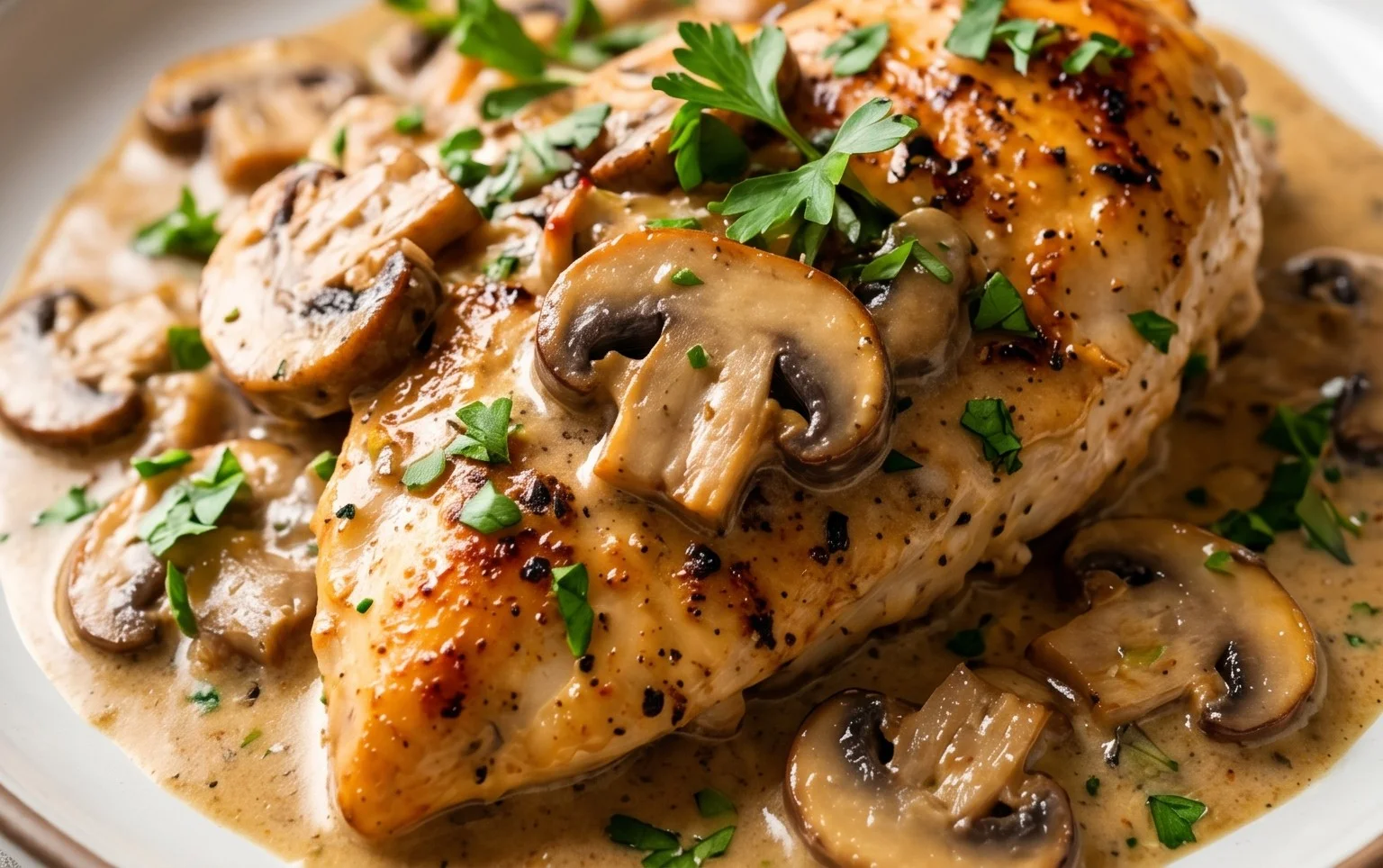 Creamy Mushroom Chicken Recipe