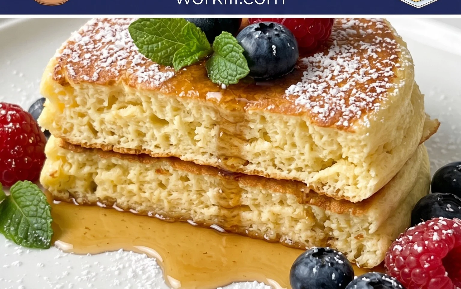 Fluffy Japanese Soufflé Pancakes