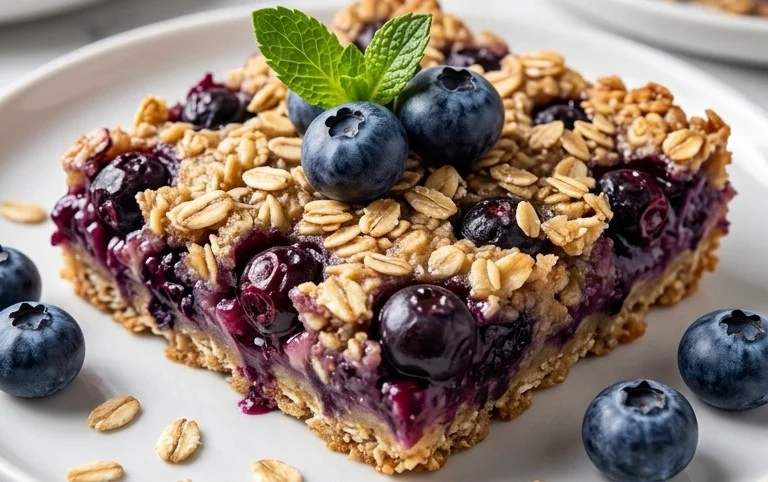 Blueberry Oatmeal Bars