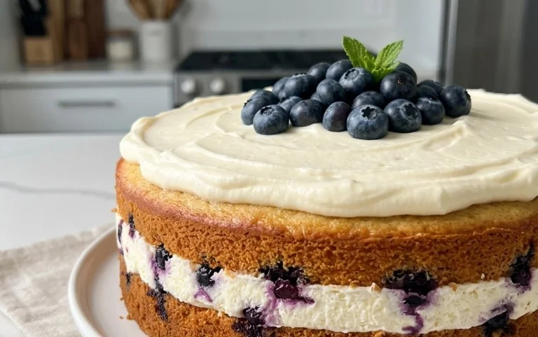 Nova Scotia Blueberry Cream Cake