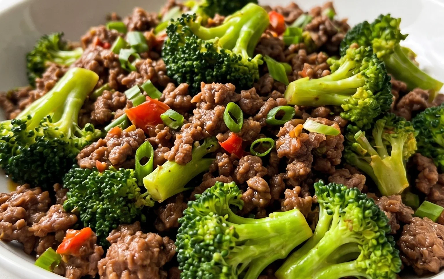 Ground Beef and Broccoli