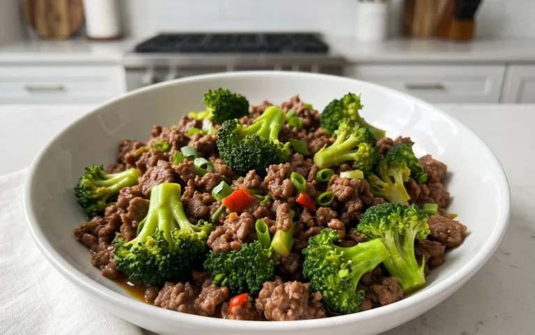 Ground Beef and Broccoli