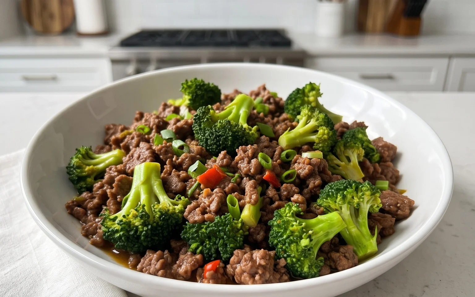 Ground Beef and Broccoli