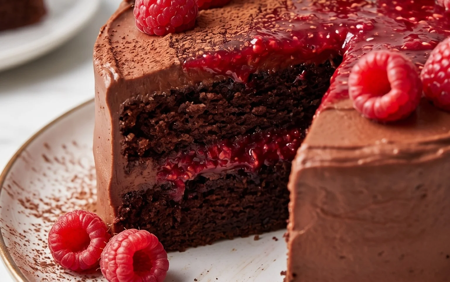 Chocolate Raspberry Cake
