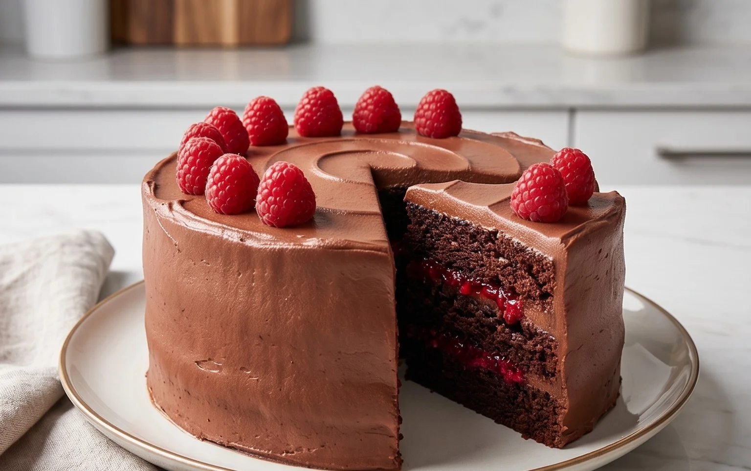 Chocolate Raspberry Cake