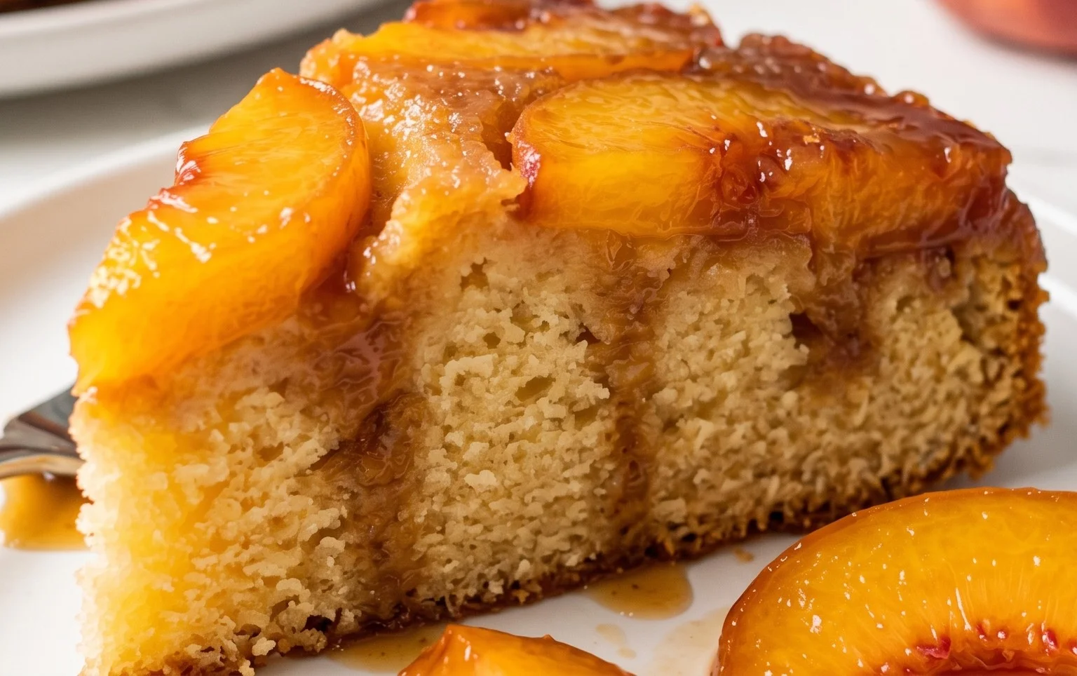 Peach Upside-Down Cake Recipe