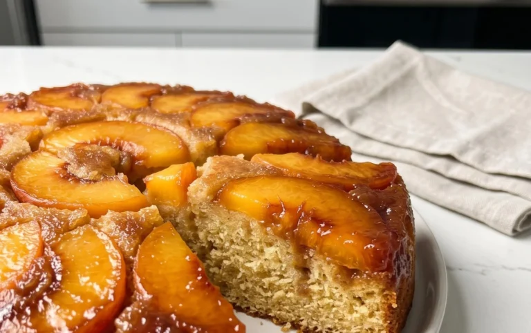 Peach Upside-Down Cake Recipe