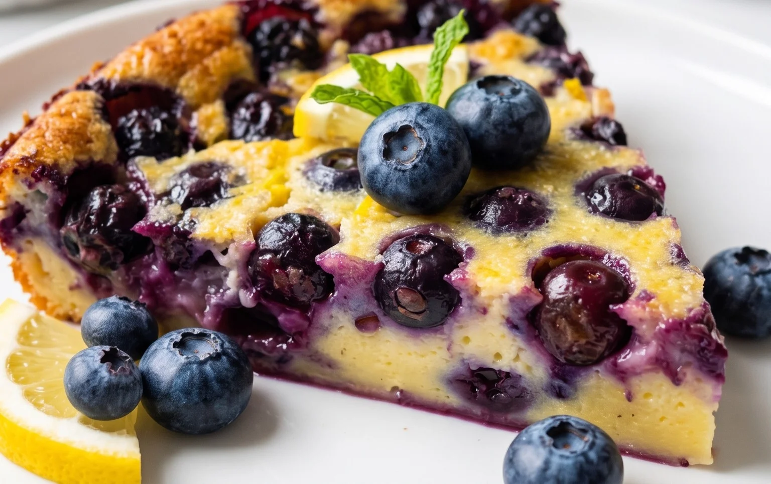 Lemon Blueberry Clafoutis