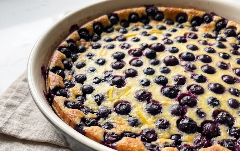 Lemon Blueberry Clafoutis