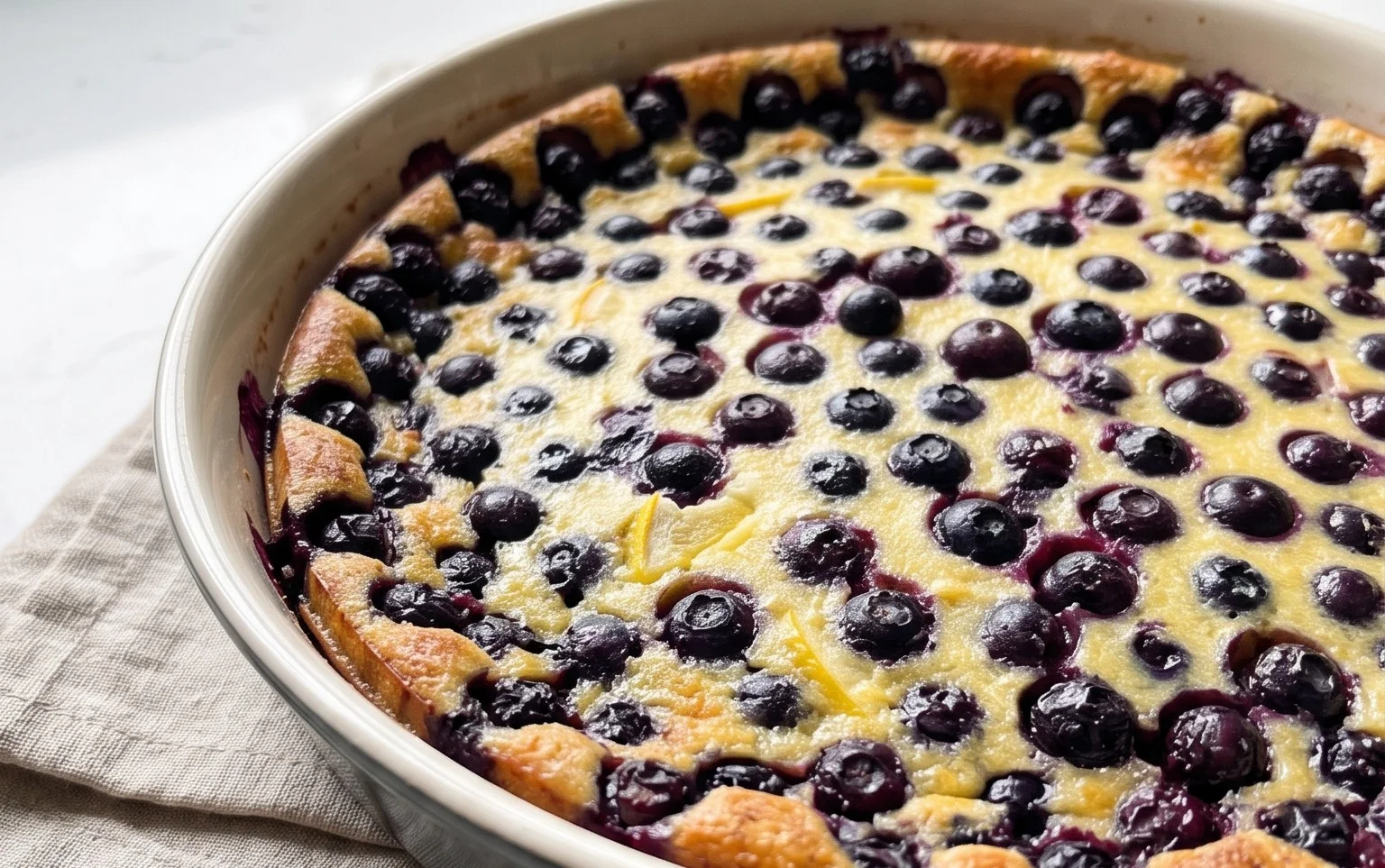 Lemon Blueberry Clafoutis