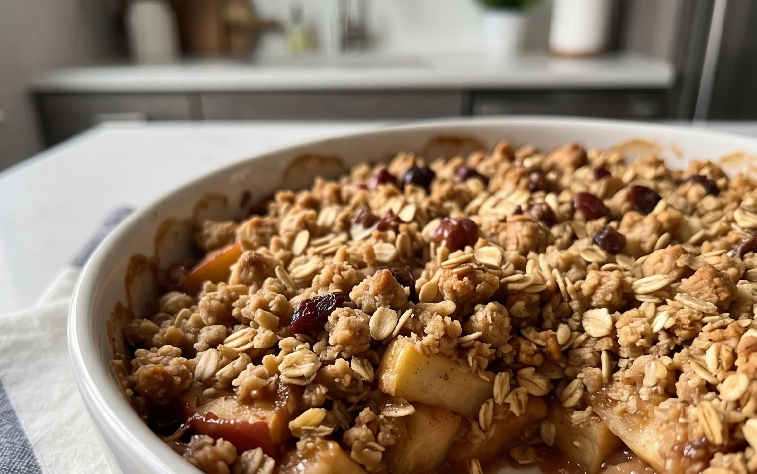 Healthy Breakfast Apple Crum extractble