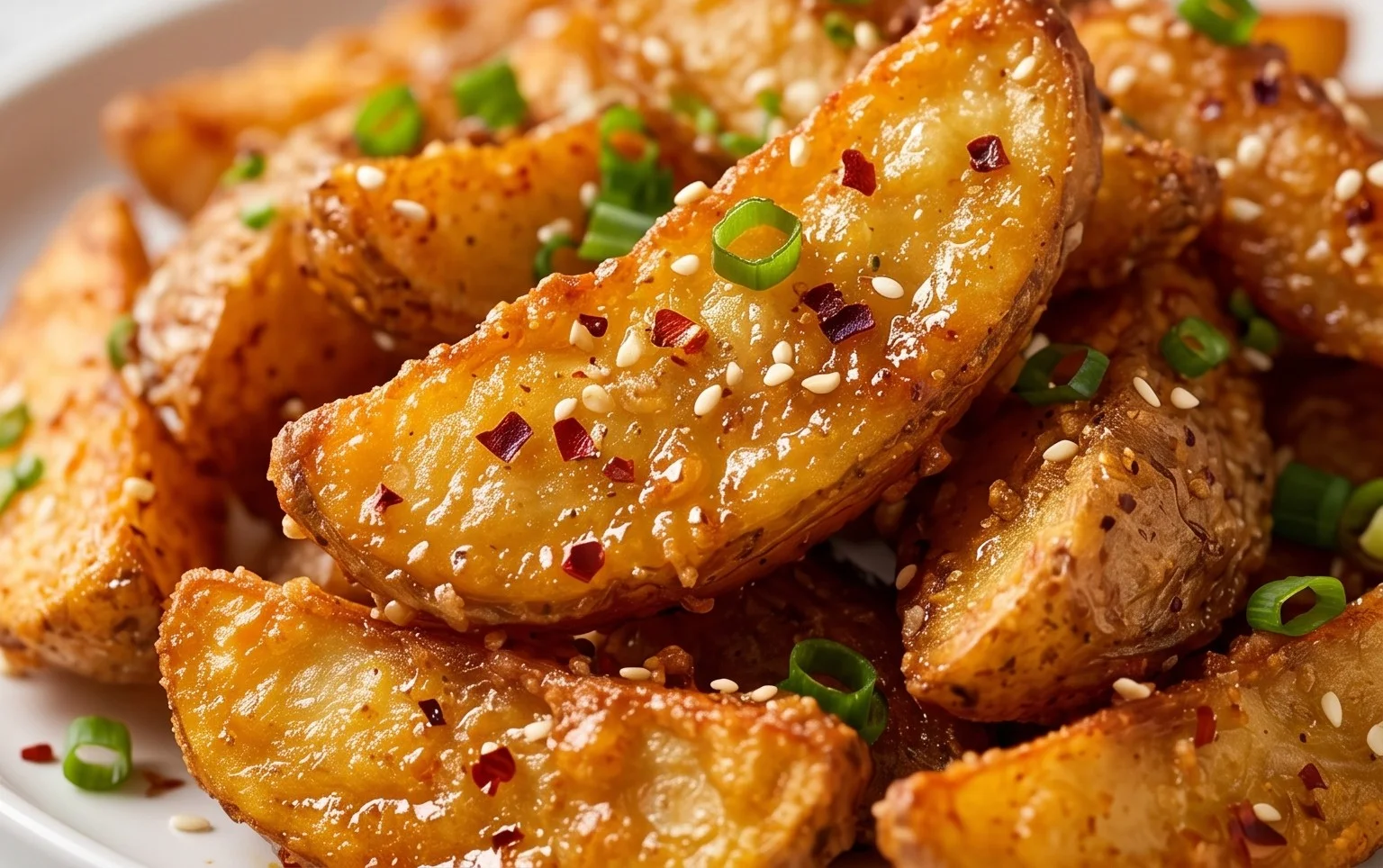 Crispy Honey Chilli Potatoes