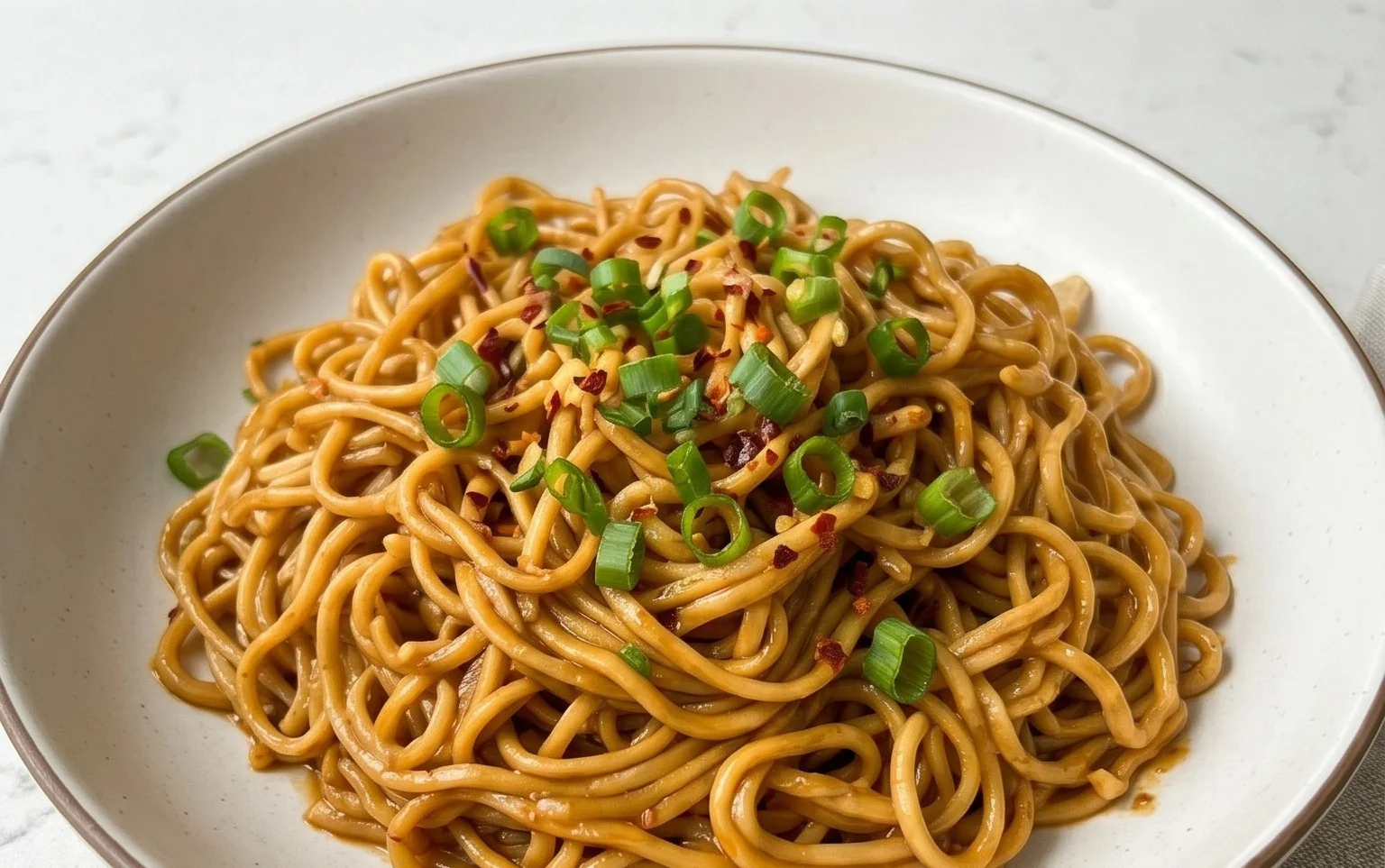 Easy Saucy Ramen Noodles